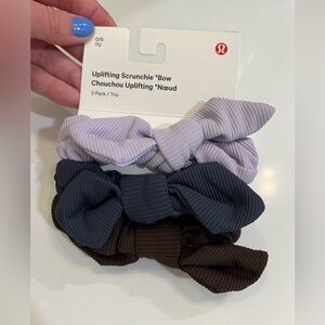 Lululemon Uplifting Bow Scrunchies- 3pk